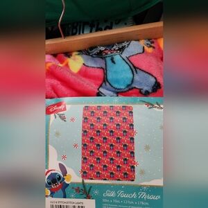 Disney Stitch Pink and Blue Blanket